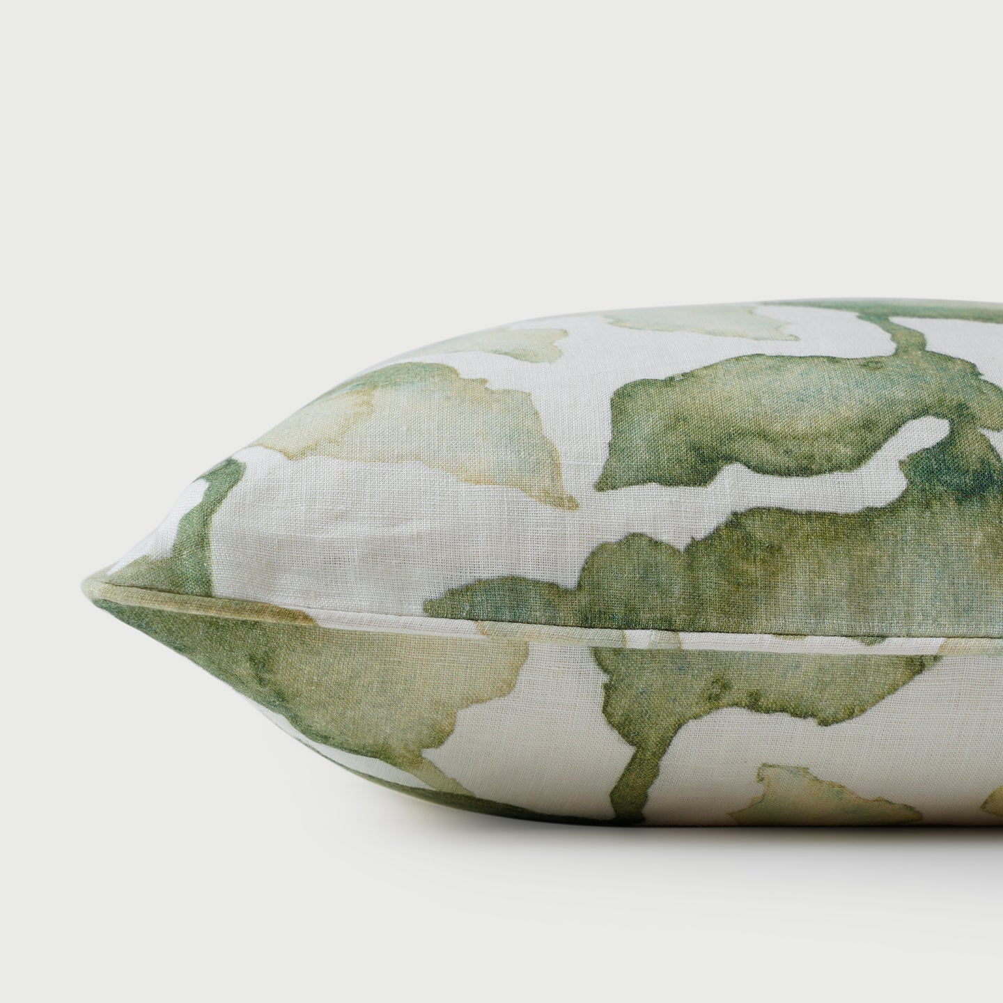 Cascade Green Linen Cushion Cover