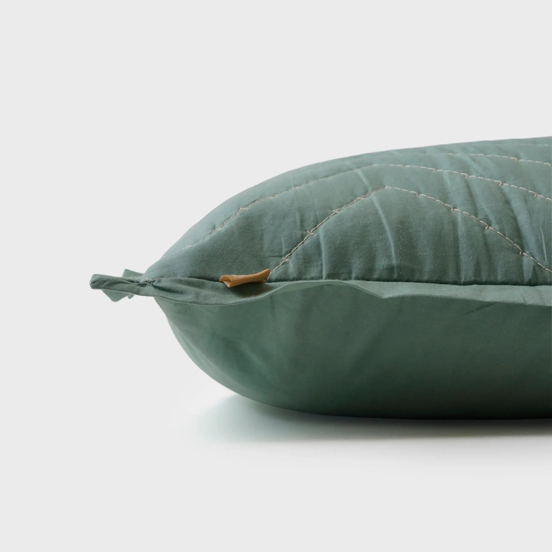 Chevron Green Quilted Cotton Bedding Set SanctuaryLiving