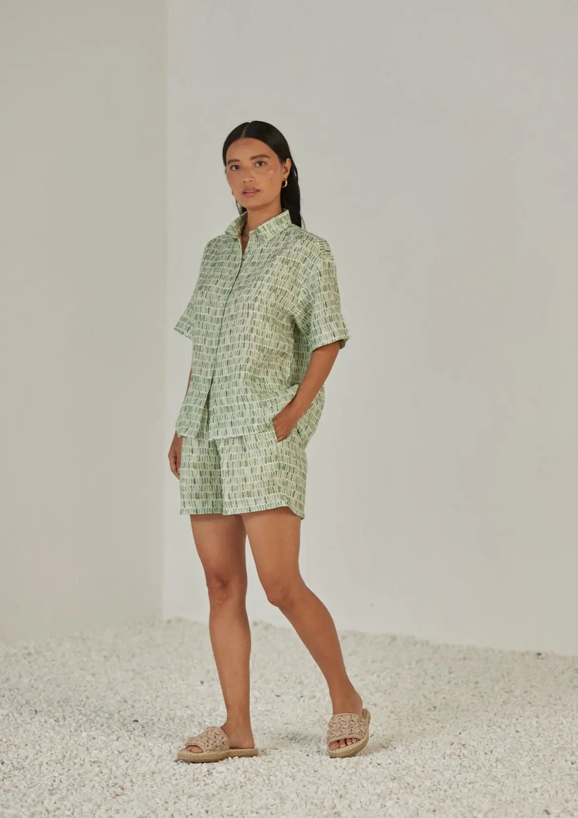 Echo Speckle Green Co-ord Set SanctuaryLiving
