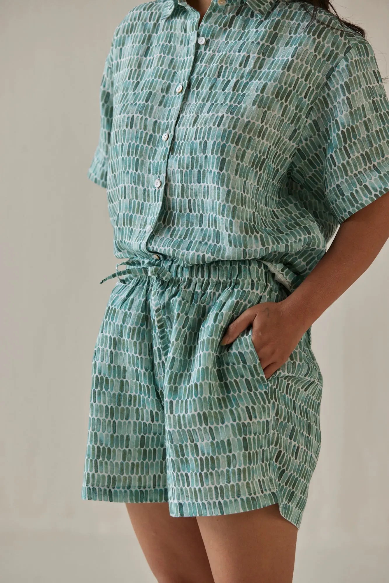 Echo Speckle Teal Co-ord Set SanctuaryLiving
