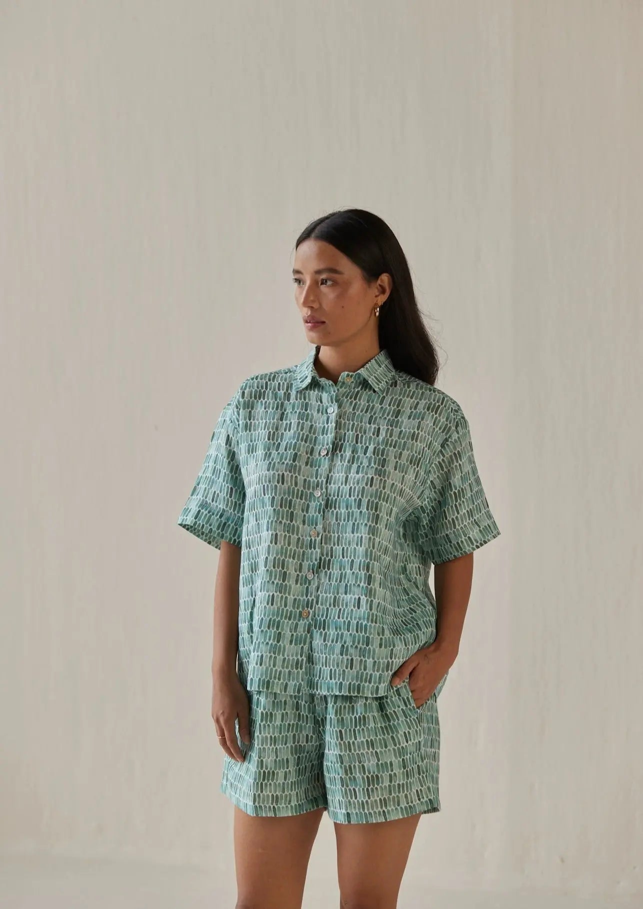 Echo Speckle Teal Co-ord Set SanctuaryLiving