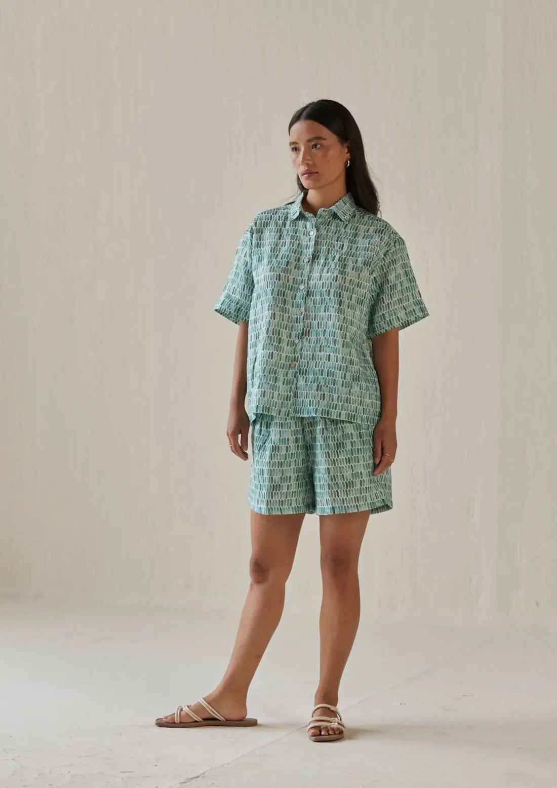 Echo Speckle Teal Co-ord Set SanctuaryLiving