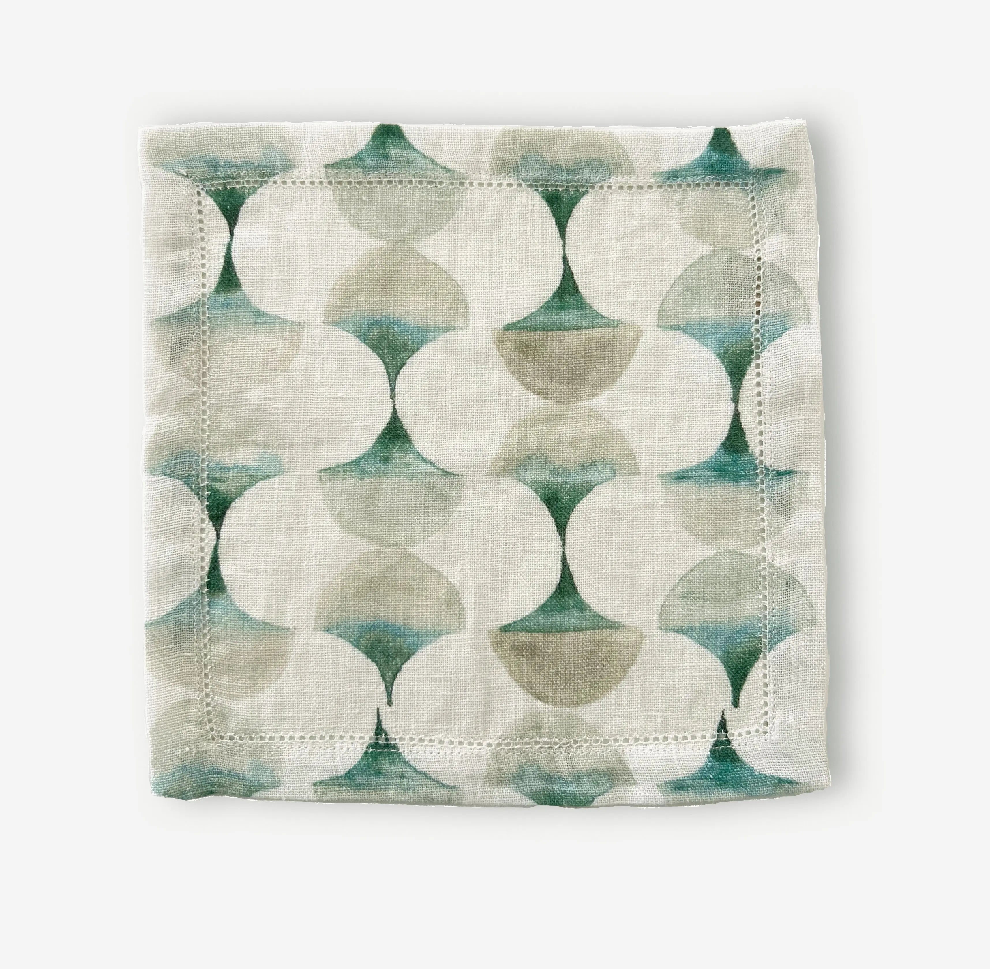 Cove Teal Linen Cocktail Napkins-Set of 4 SanctuaryLiving