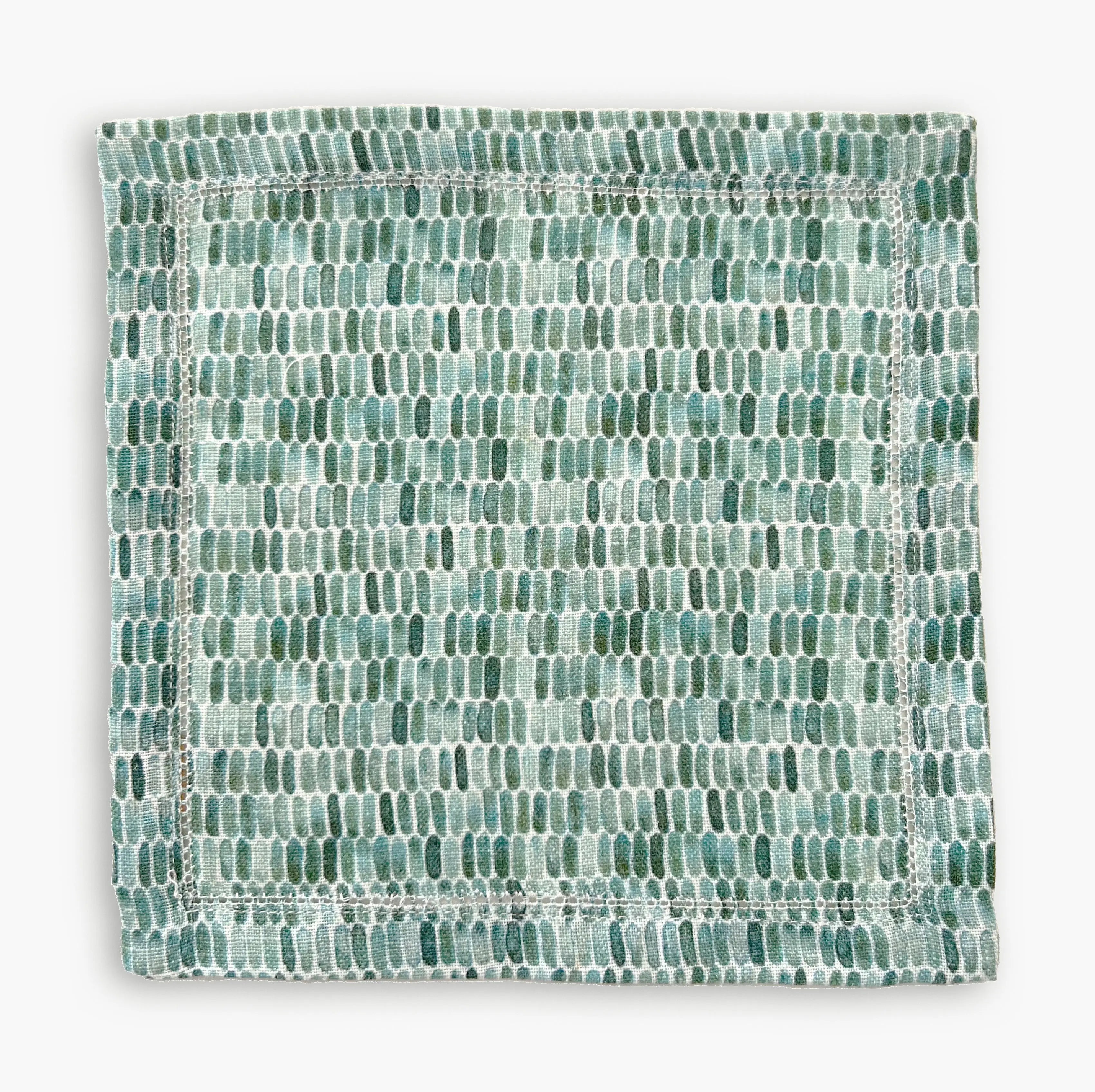 Speckle Teal Linen Cocktail Napkins-Set of 4 SanctuaryLiving