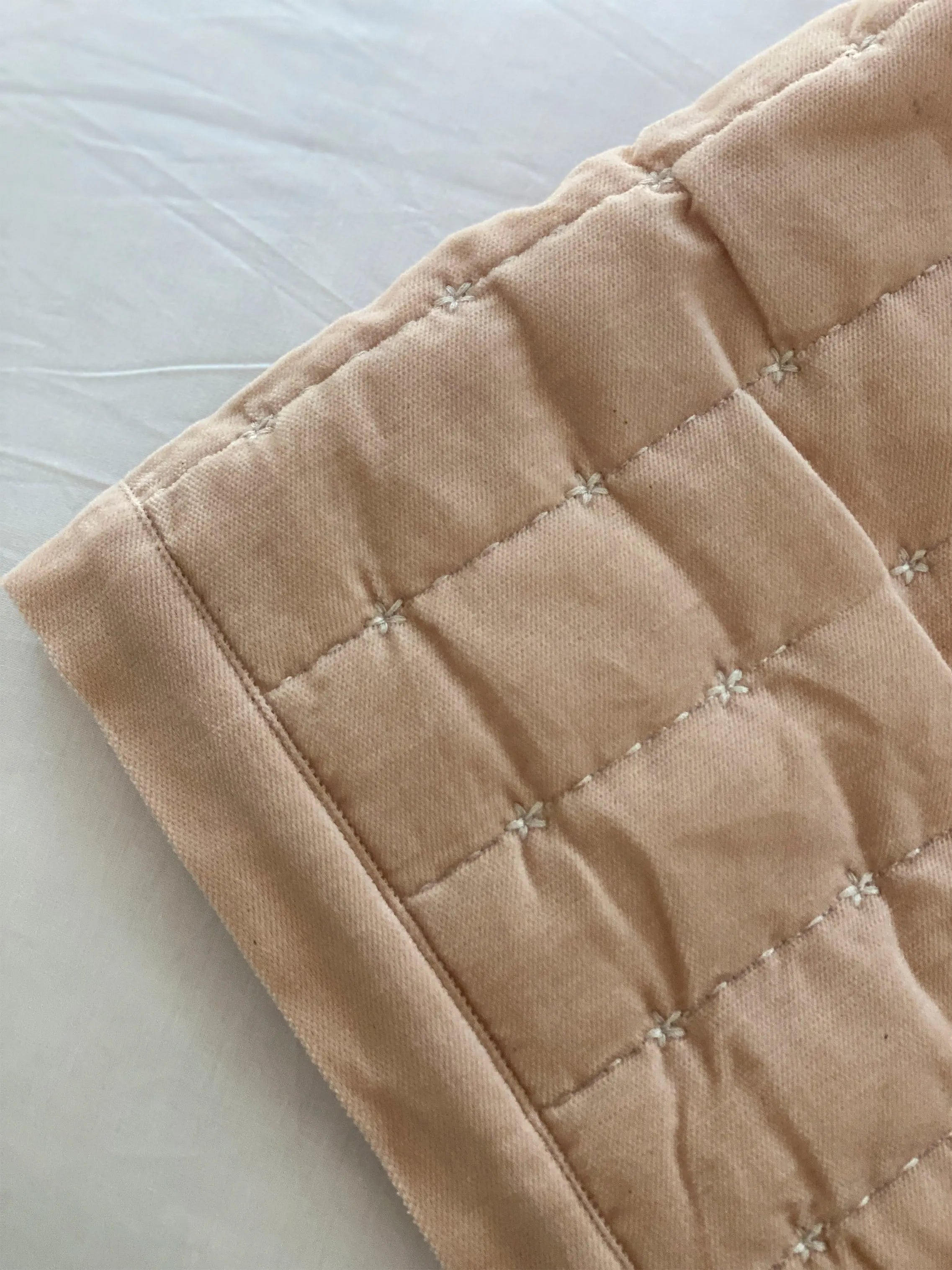 Sitara Blush Velvet Embroidered Quilt SanctuaryLiving