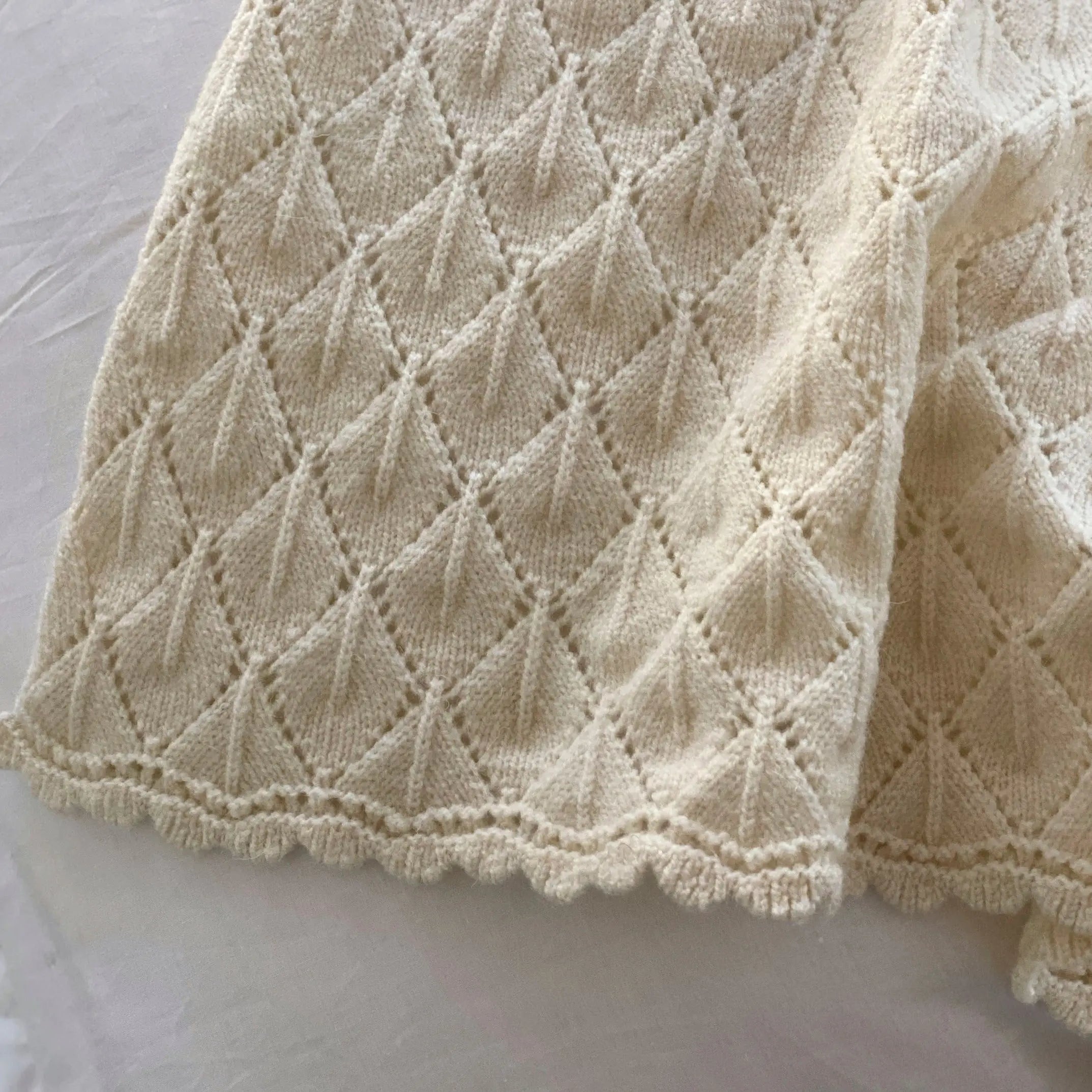 Hygge Ivory Knitted Throw SanctuaryLiving