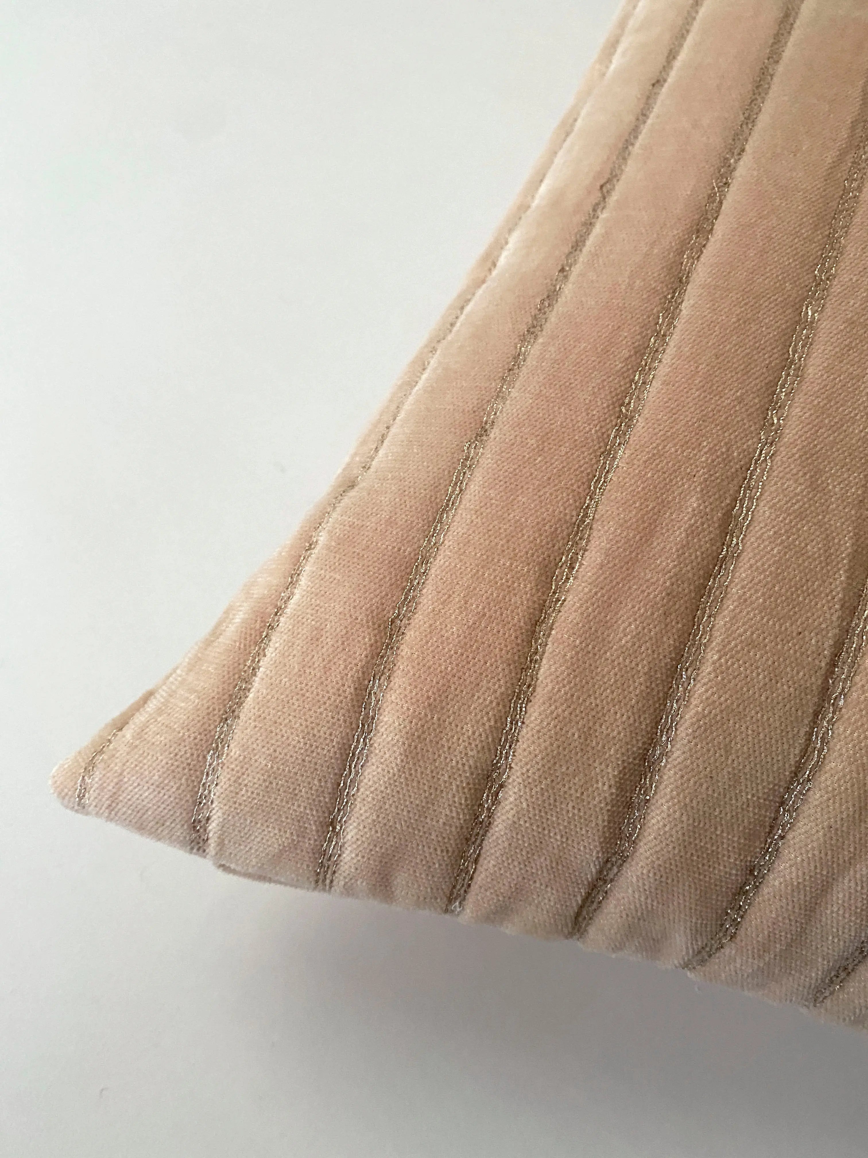 Eden Striped Blush Velvet Cushion Cover SanctuaryLiving