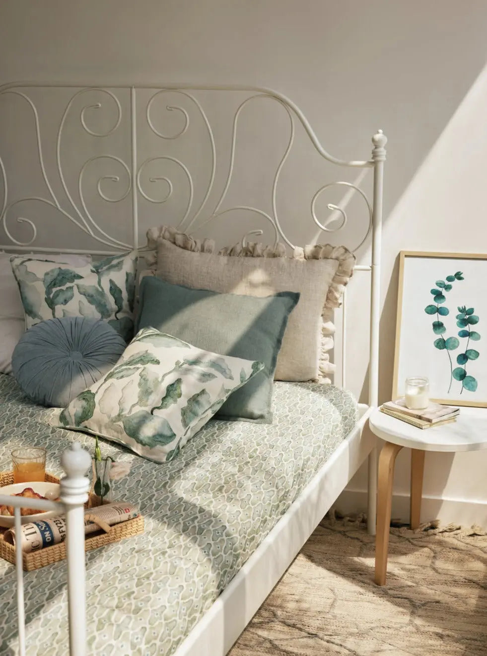 Linen Ruffle Oatmeal Pillow Cover SanctuaryLiving