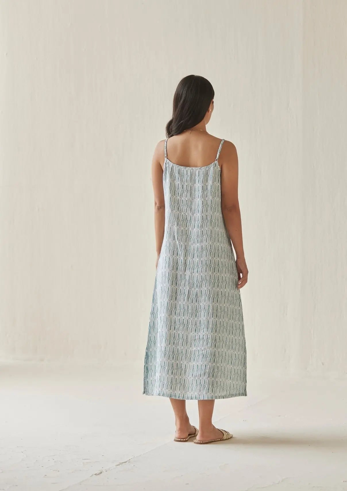 Iris Mosaic Blue Slip Dress SanctuaryLiving