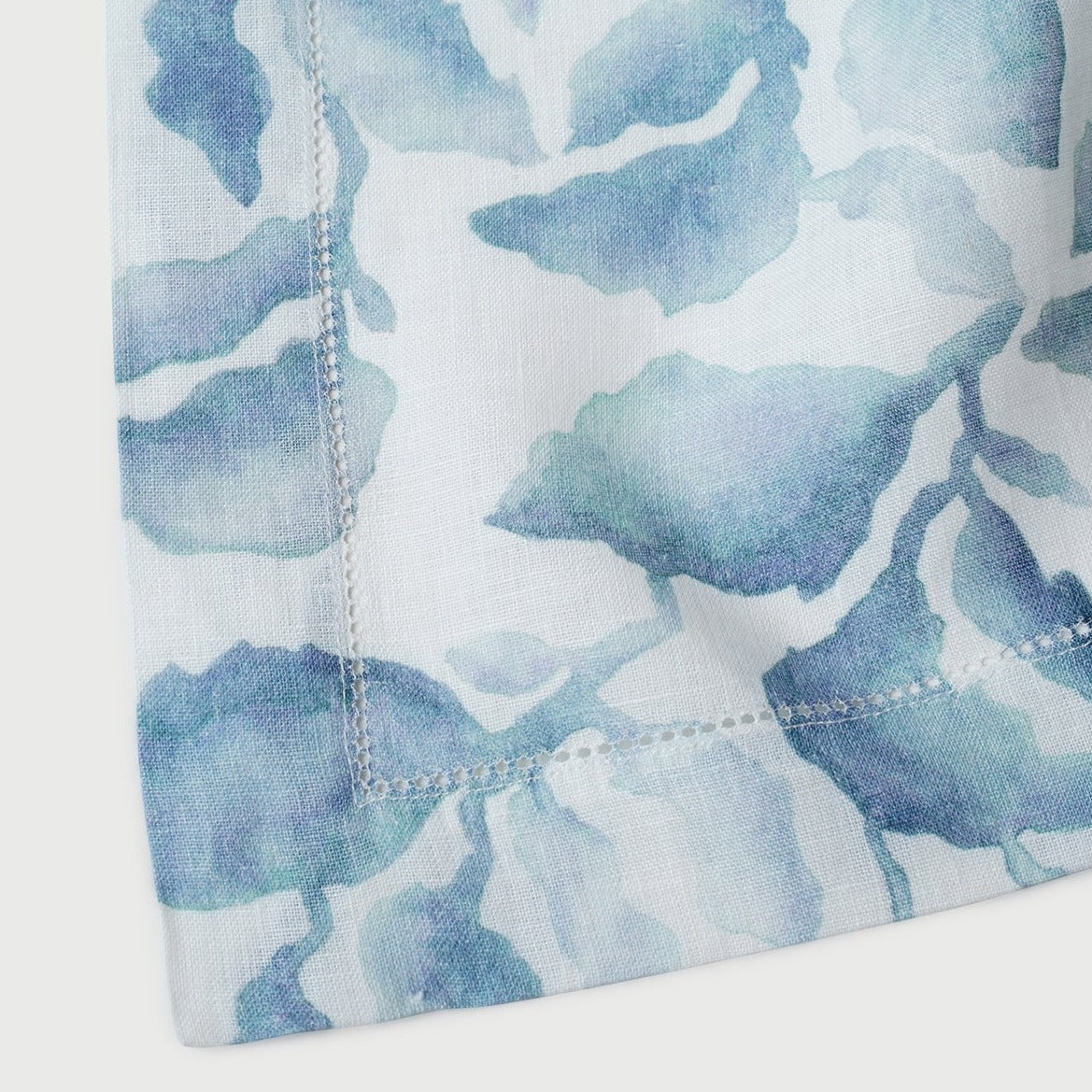 Cascade Blue Linen Table Cover