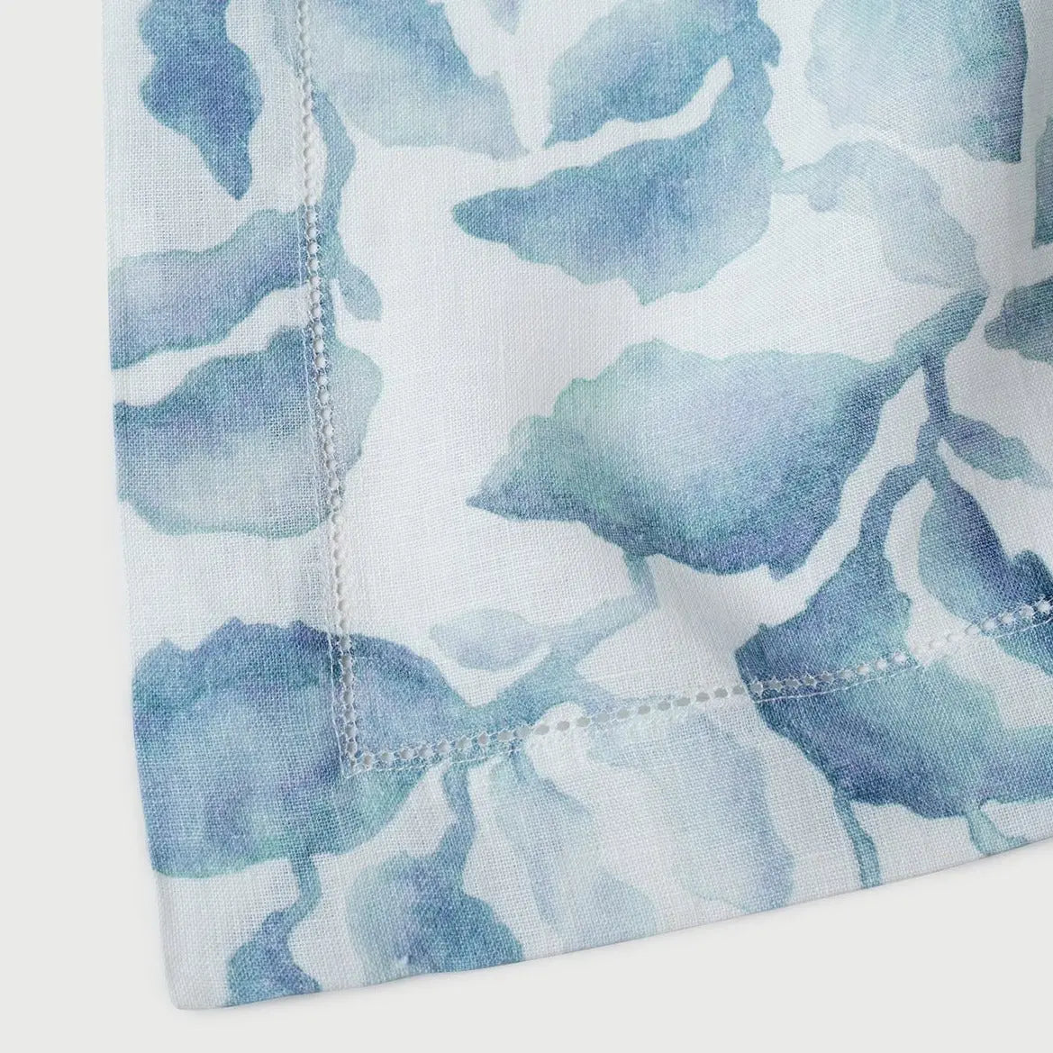 Cascade Blue Linen Table Cover SanctuaryLiving