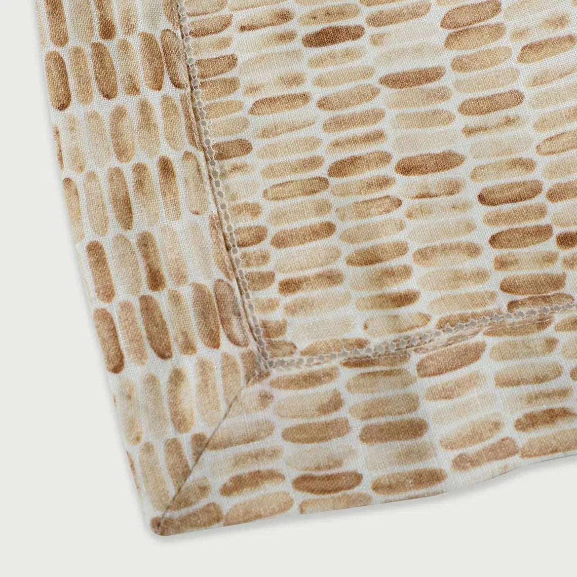 Speckle Brown Linen Table Cover SanctuaryLiving