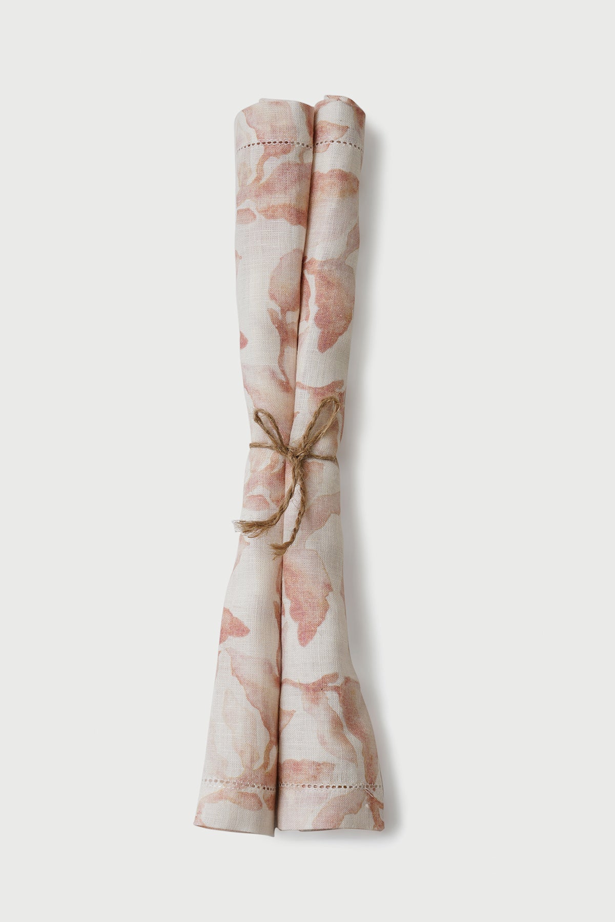 Cascade Blush Linen Table Napkins-Set of 2