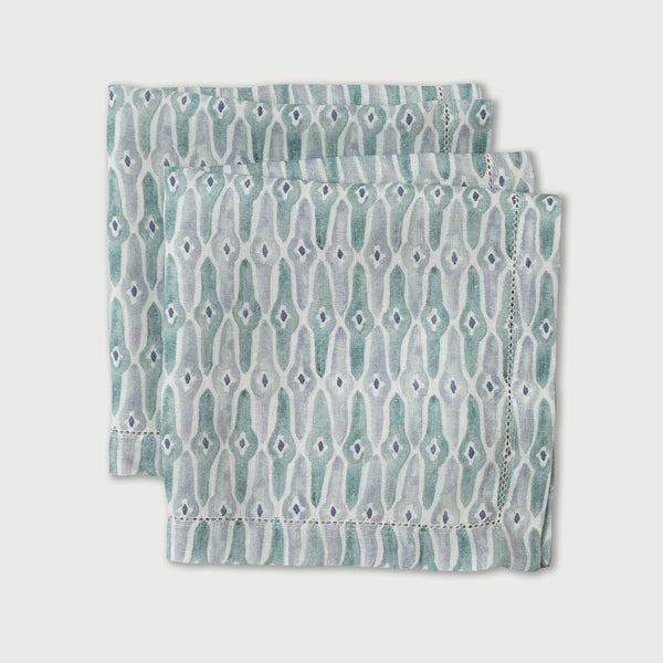 Mosaic Blue Table Napkins | Set of 2