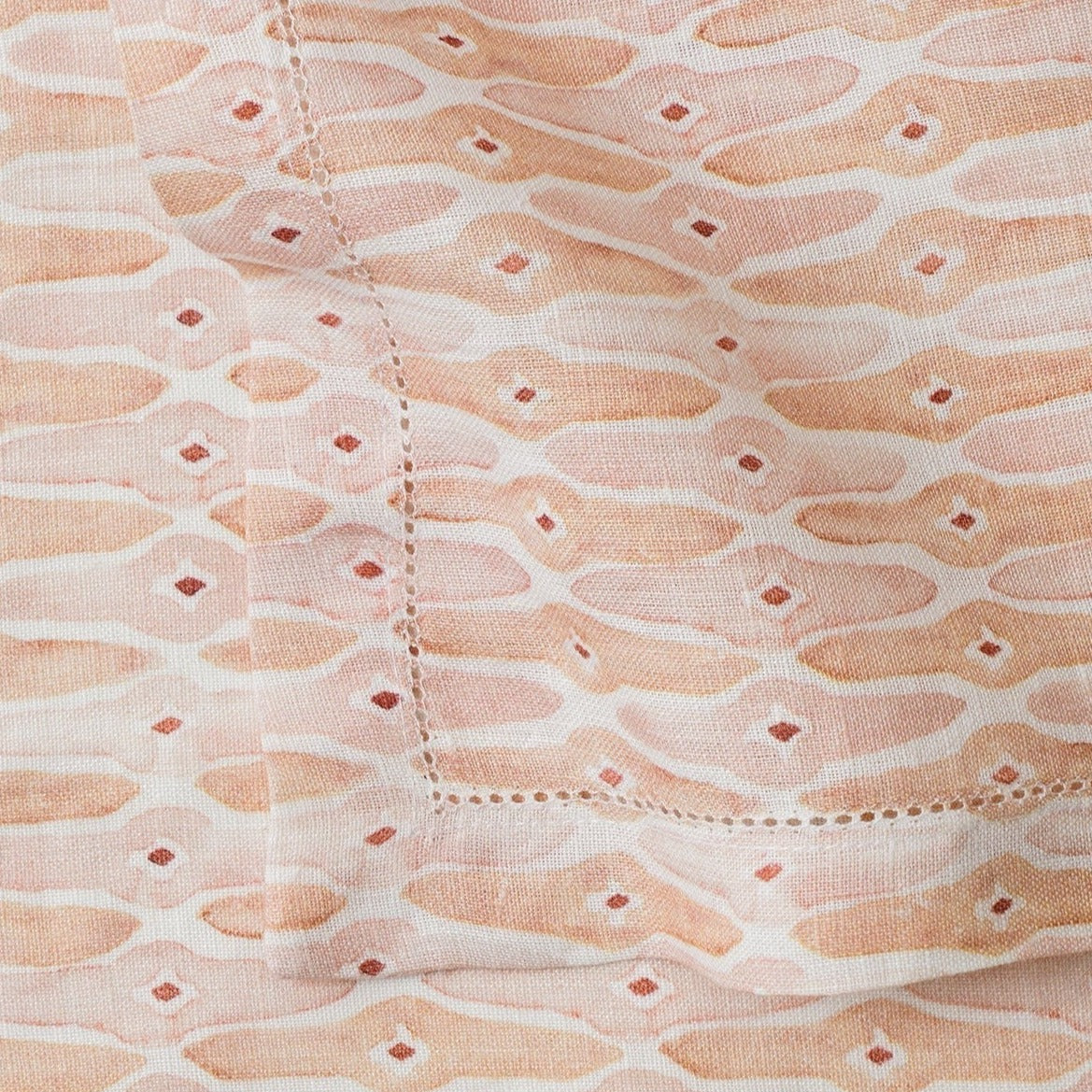 Mosaic Blush Linen Table Napkins-Set of 2