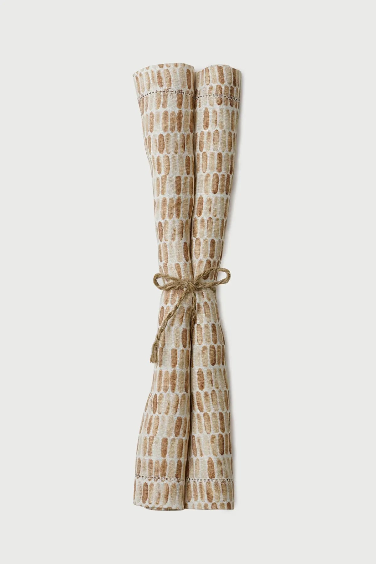 Speckle Brown Linen Table Napkins-Set of 2 SanctuaryLiving