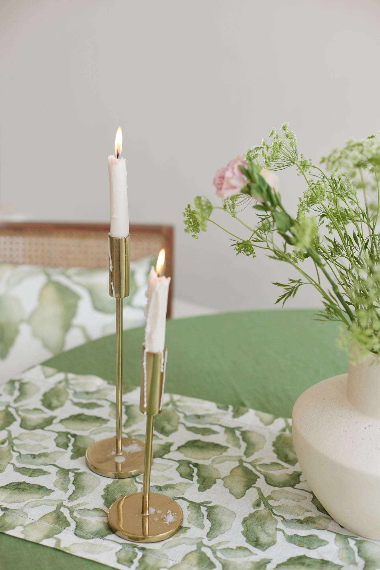 Fern Linen Table Cover