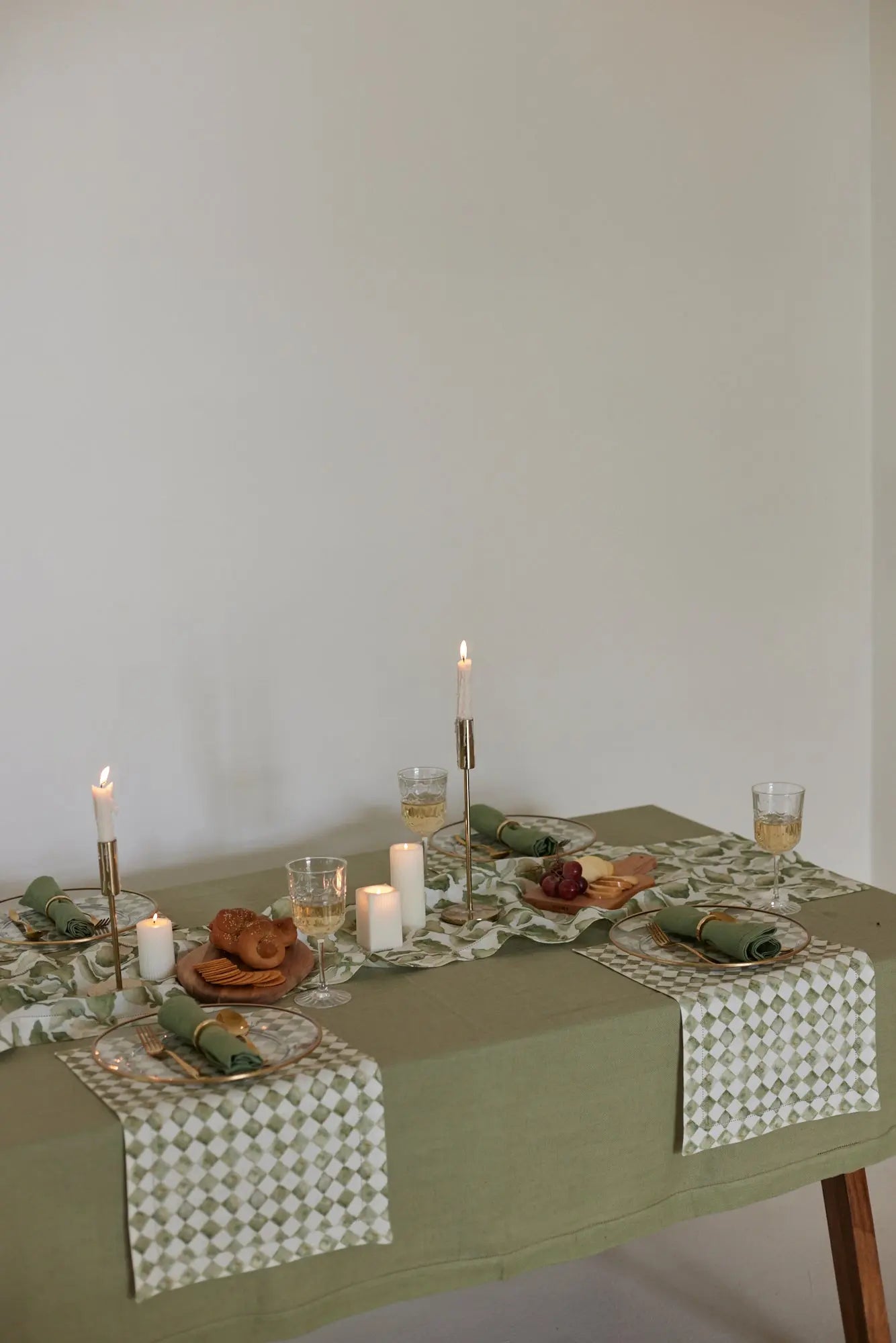Fern Linen Table Cover SanctuaryLiving