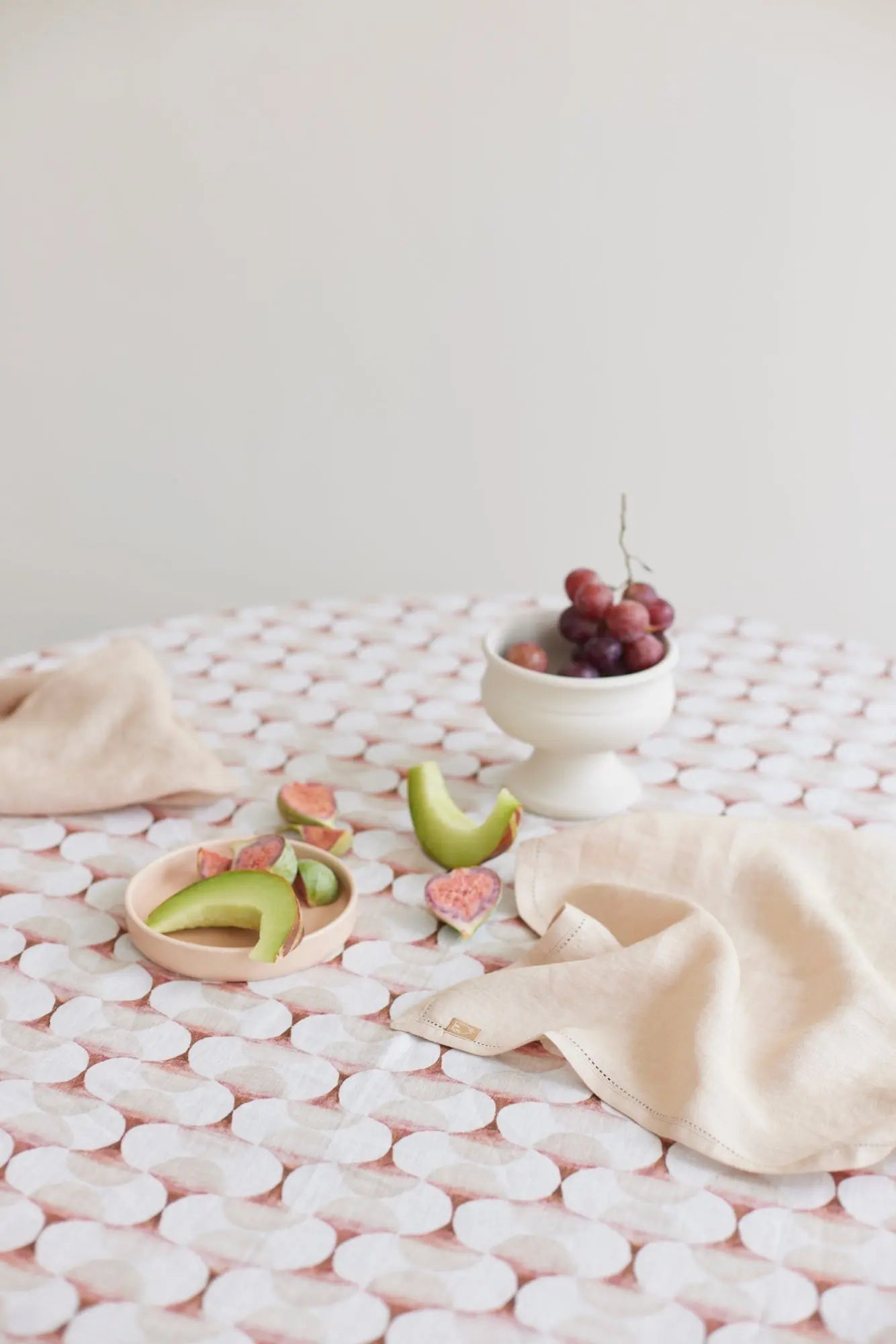 Soft Pink Linen Table Napkins-Set of 2 SanctuaryLiving