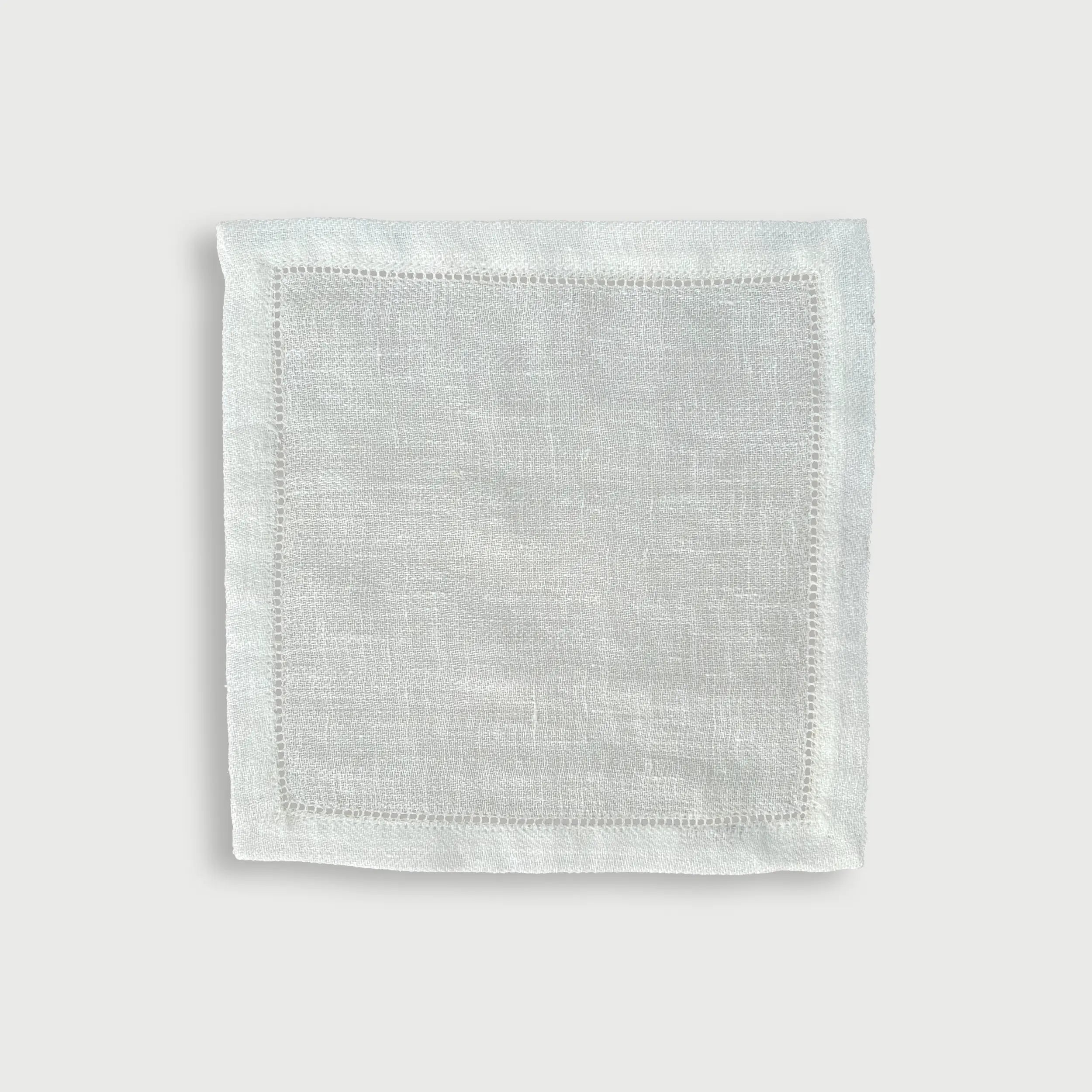 Ivory Herringbone Linen Cocktail Napkins-Set of 4 SanctuaryLiving