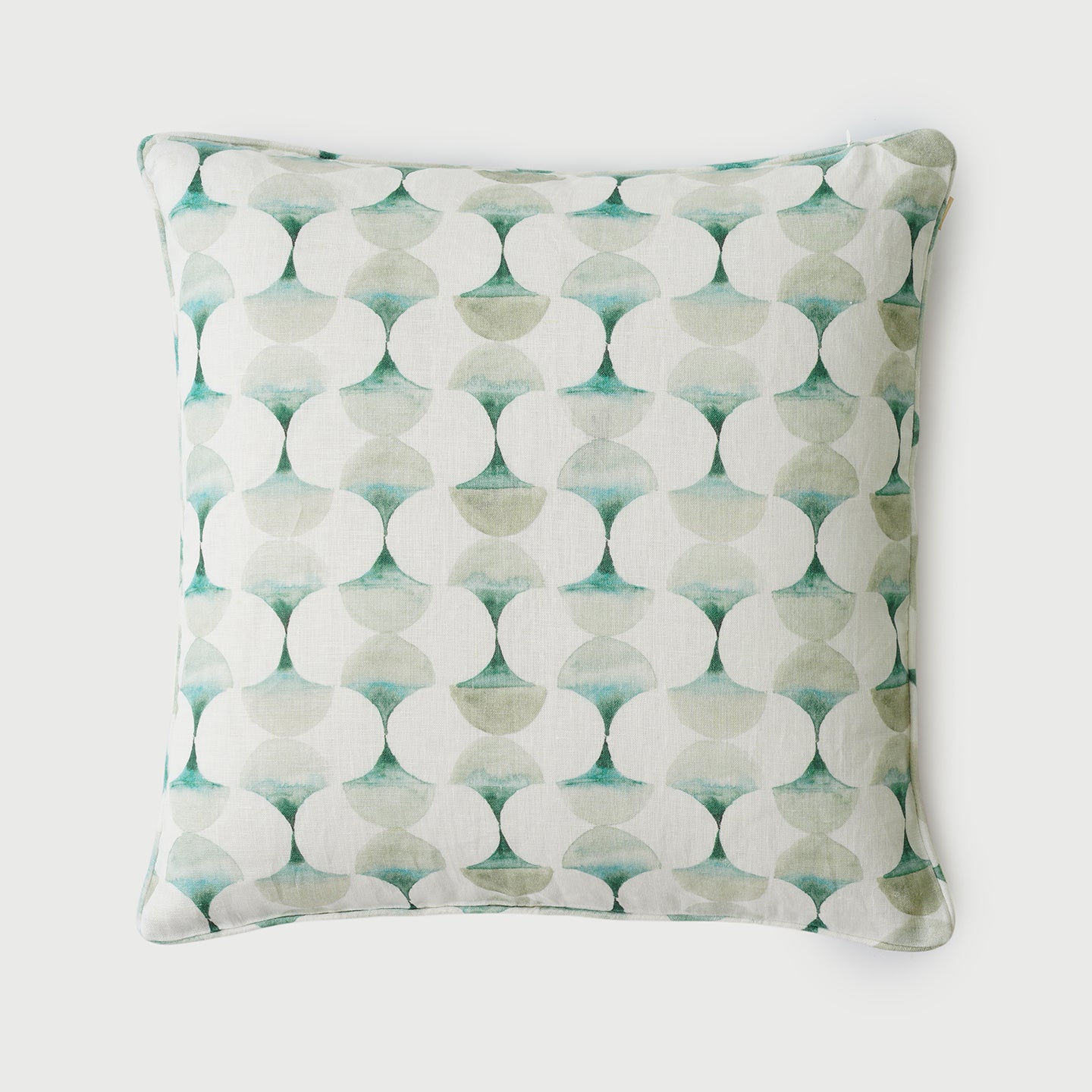 Cove Teal Linen Cushion Cover