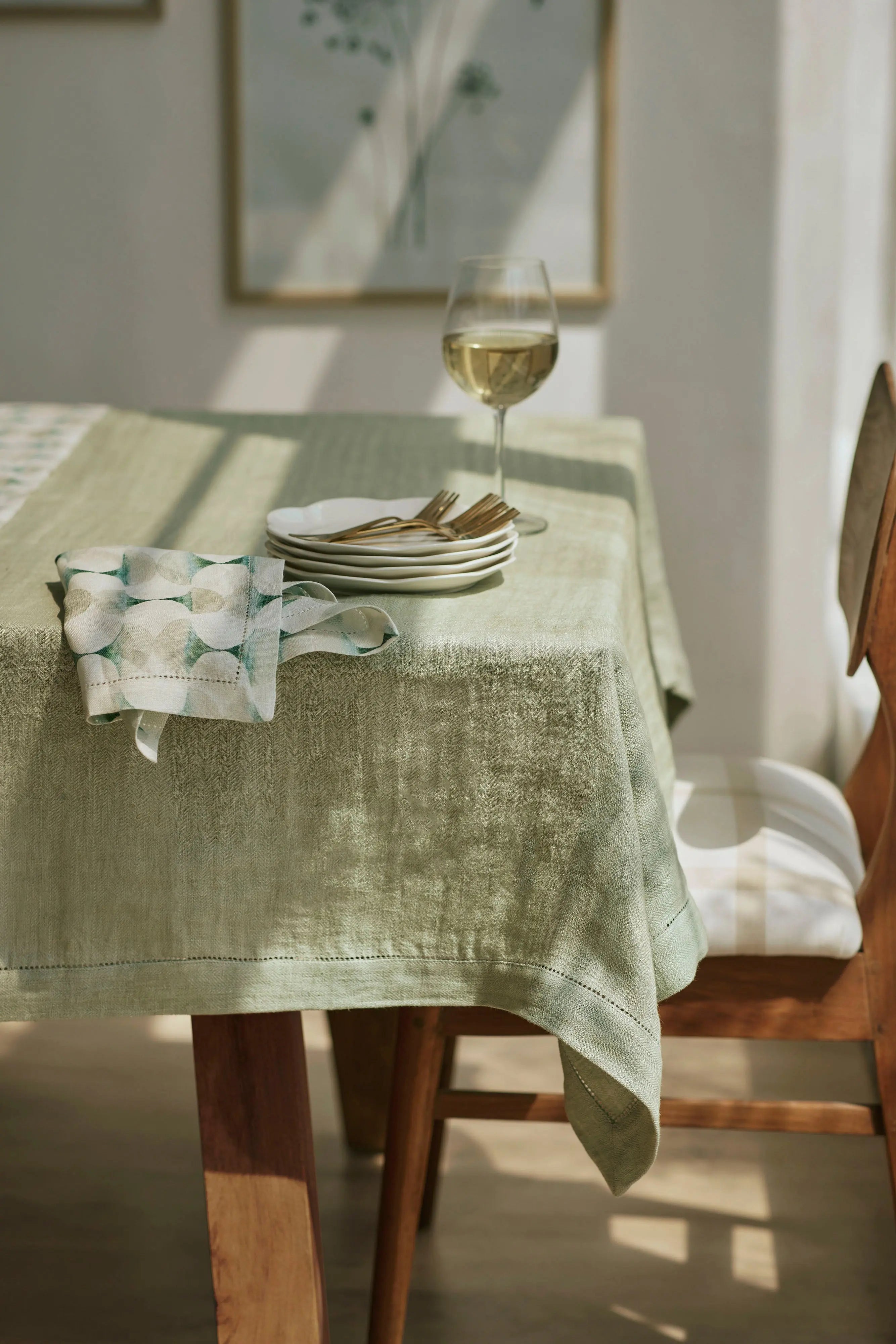 Cove Teal Linen Table Napkins-Set of 2 SanctuaryLiving