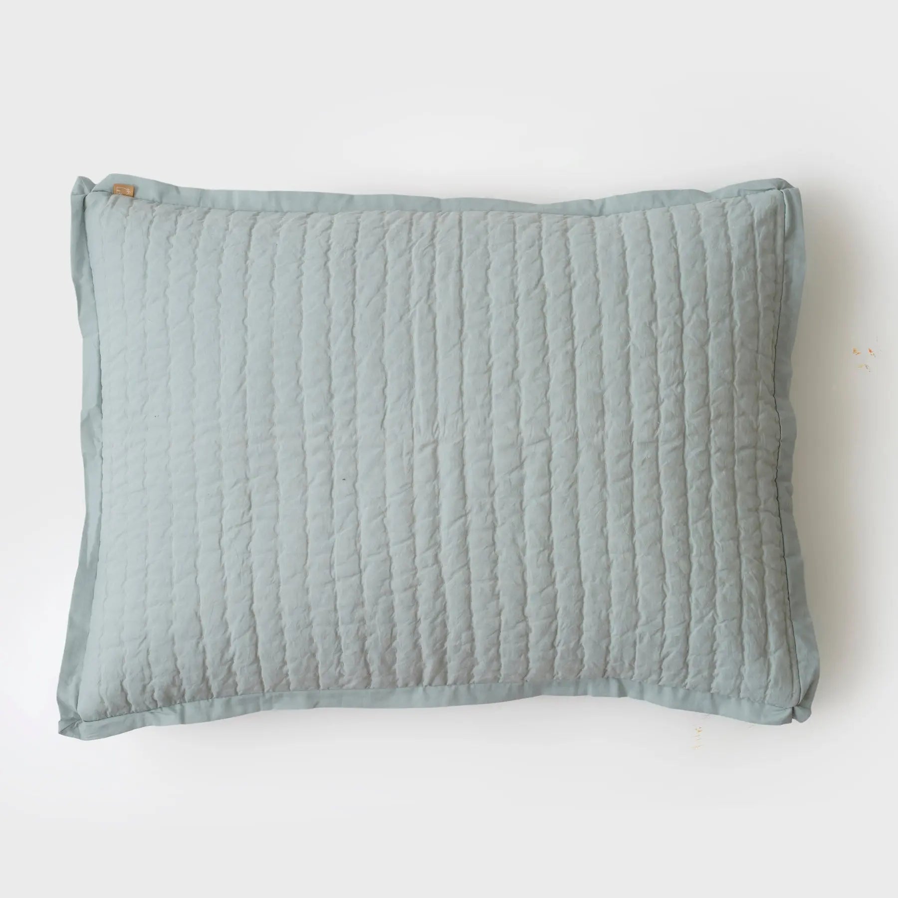 Hand Kantha Baby blue Pillow Cover SanctuaryLiving