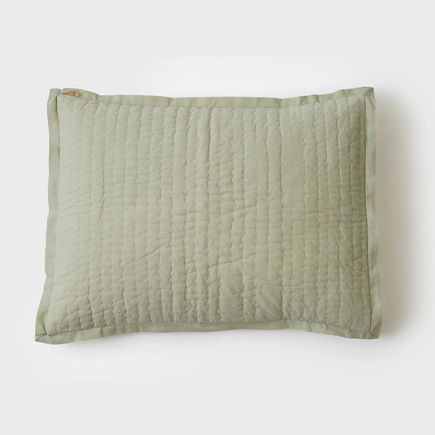 Hand Kantha Sage Pillow Cover SanctuaryLiving