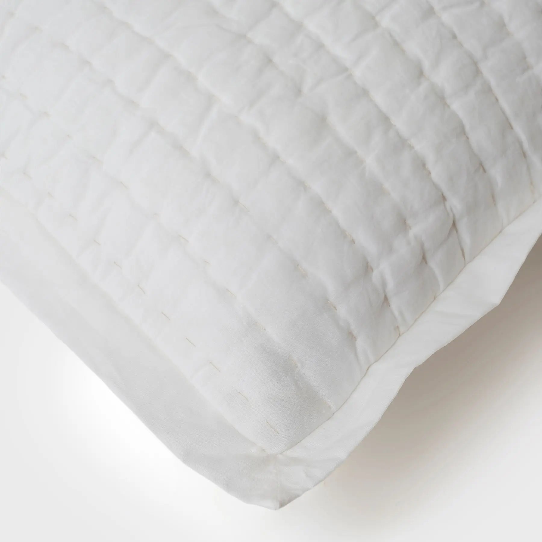 Hand Kantha Ivory Pillow Cover SanctuaryLiving