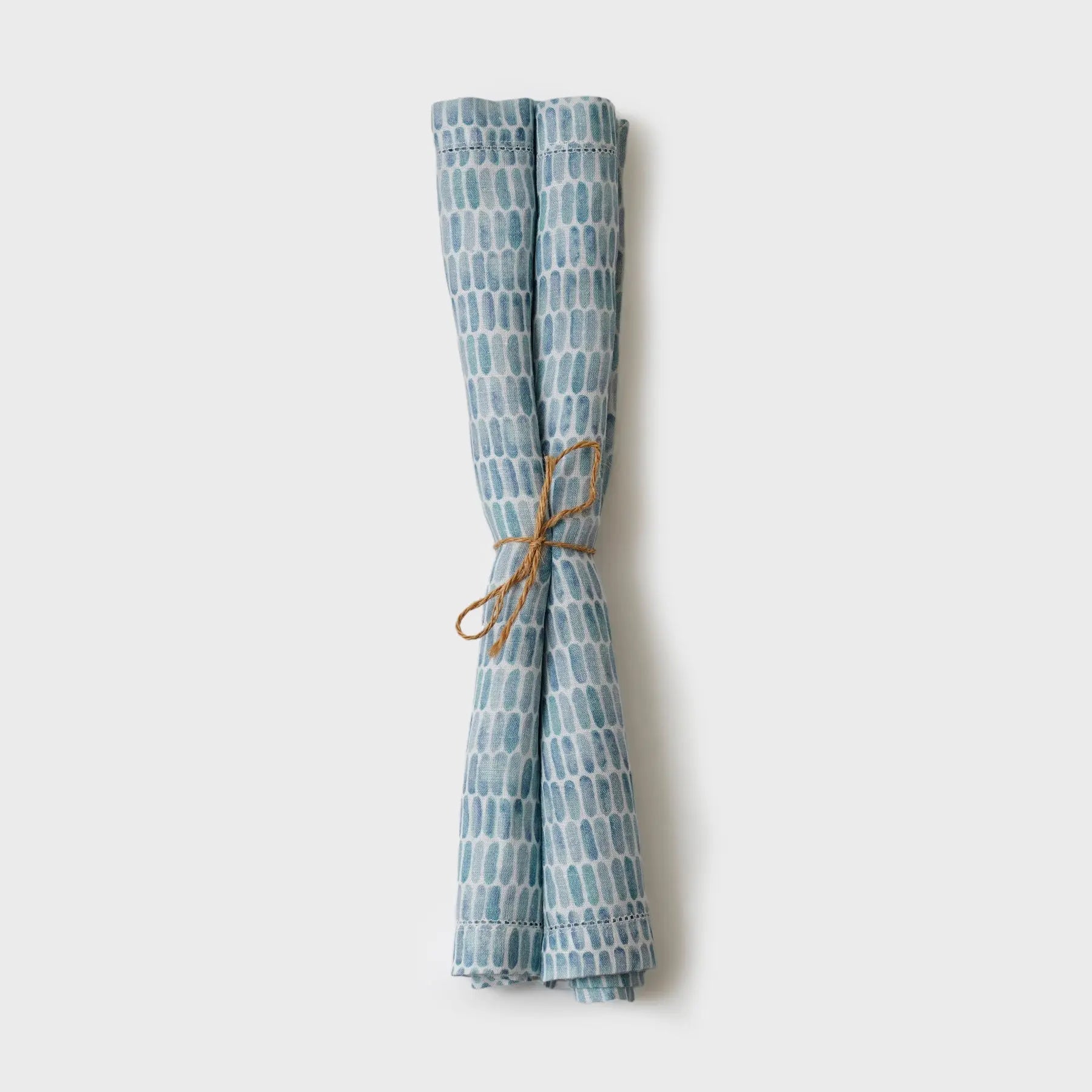 Speckle Blue Linen Table Napkins-Set of 2 SanctuaryLiving