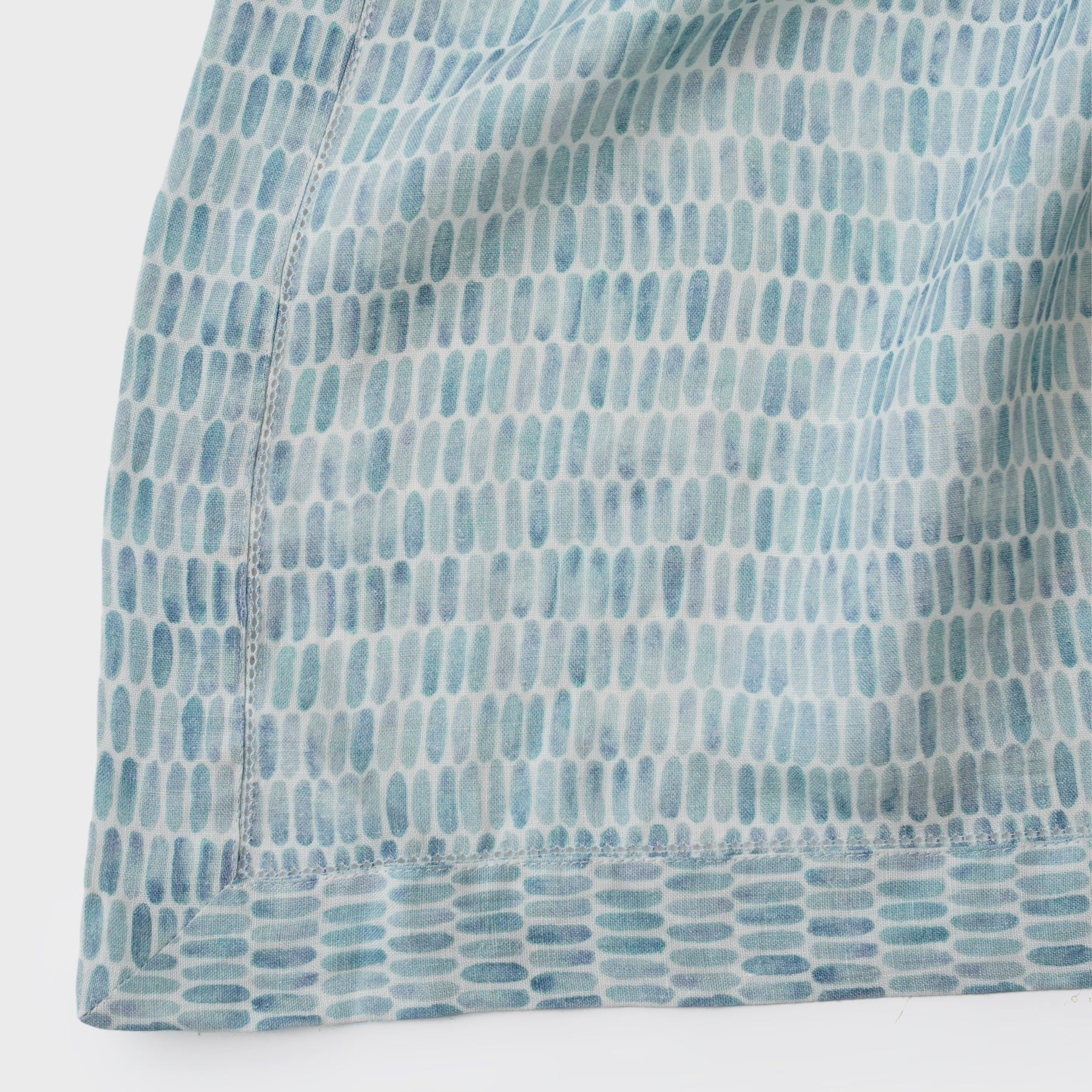 Speckle Blue Linen Table Cover