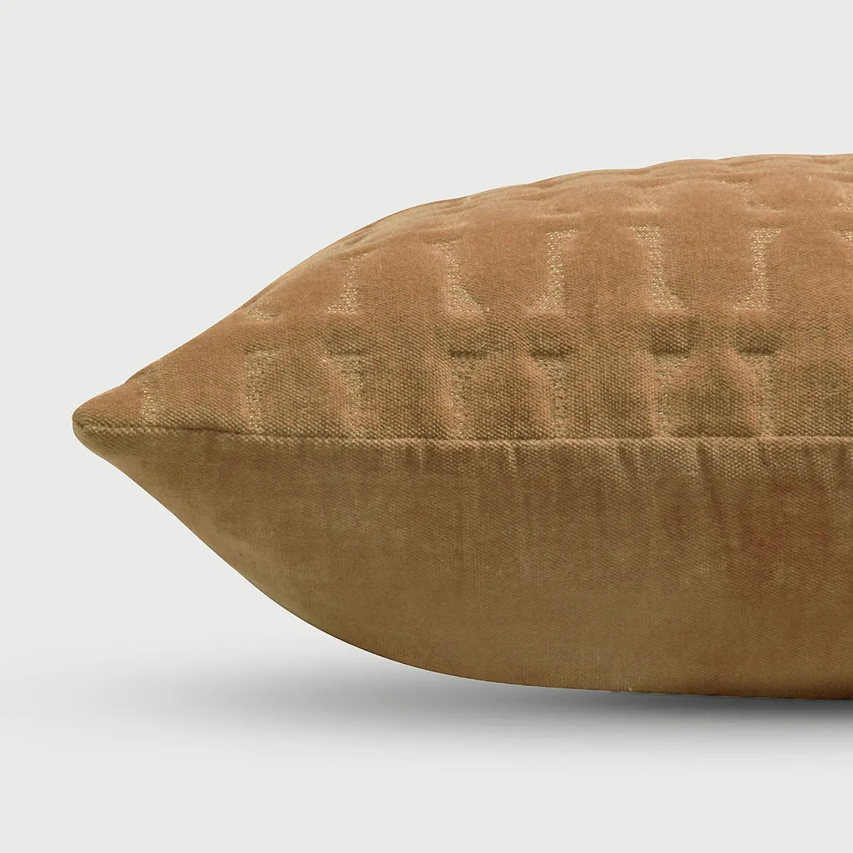 Twig Tan Brown Embroidered Velvet Cushion Cover SanctuaryLiving