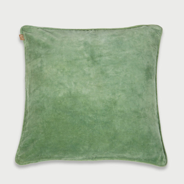 Celadon Green Velvet Cushion Cover