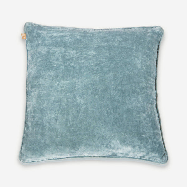 Soft Blue Velvet Cushion Cover