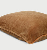 Tan Brown Velvet Cushion Cover