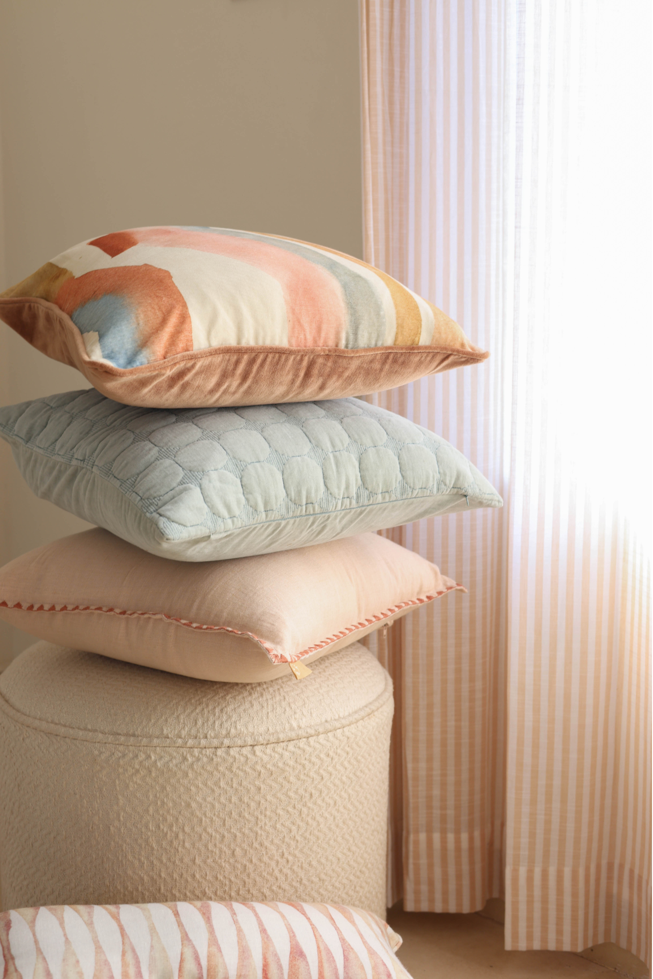 Zen Powder Blue Cushion Cover