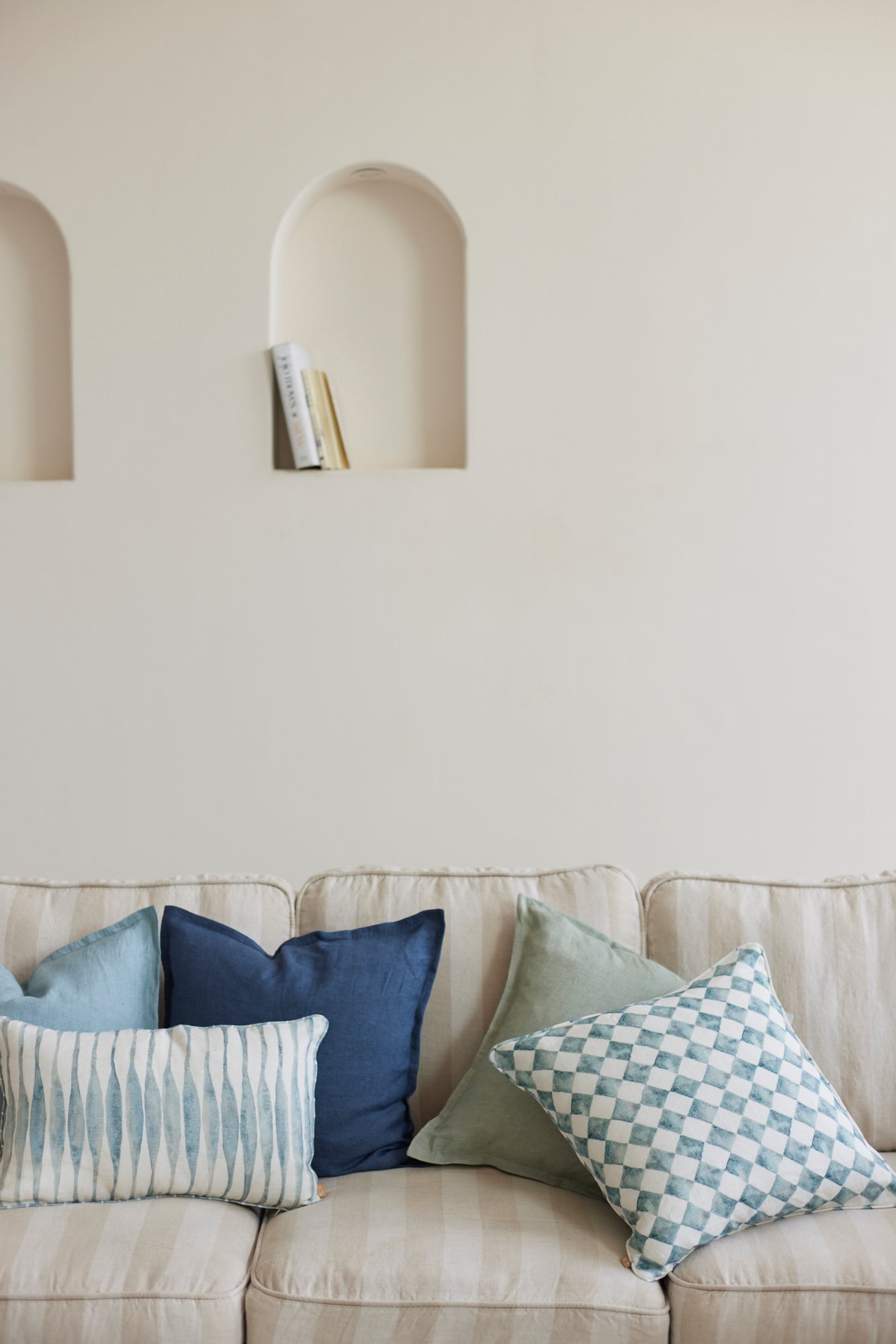 Indigo Linen Cushion Cover