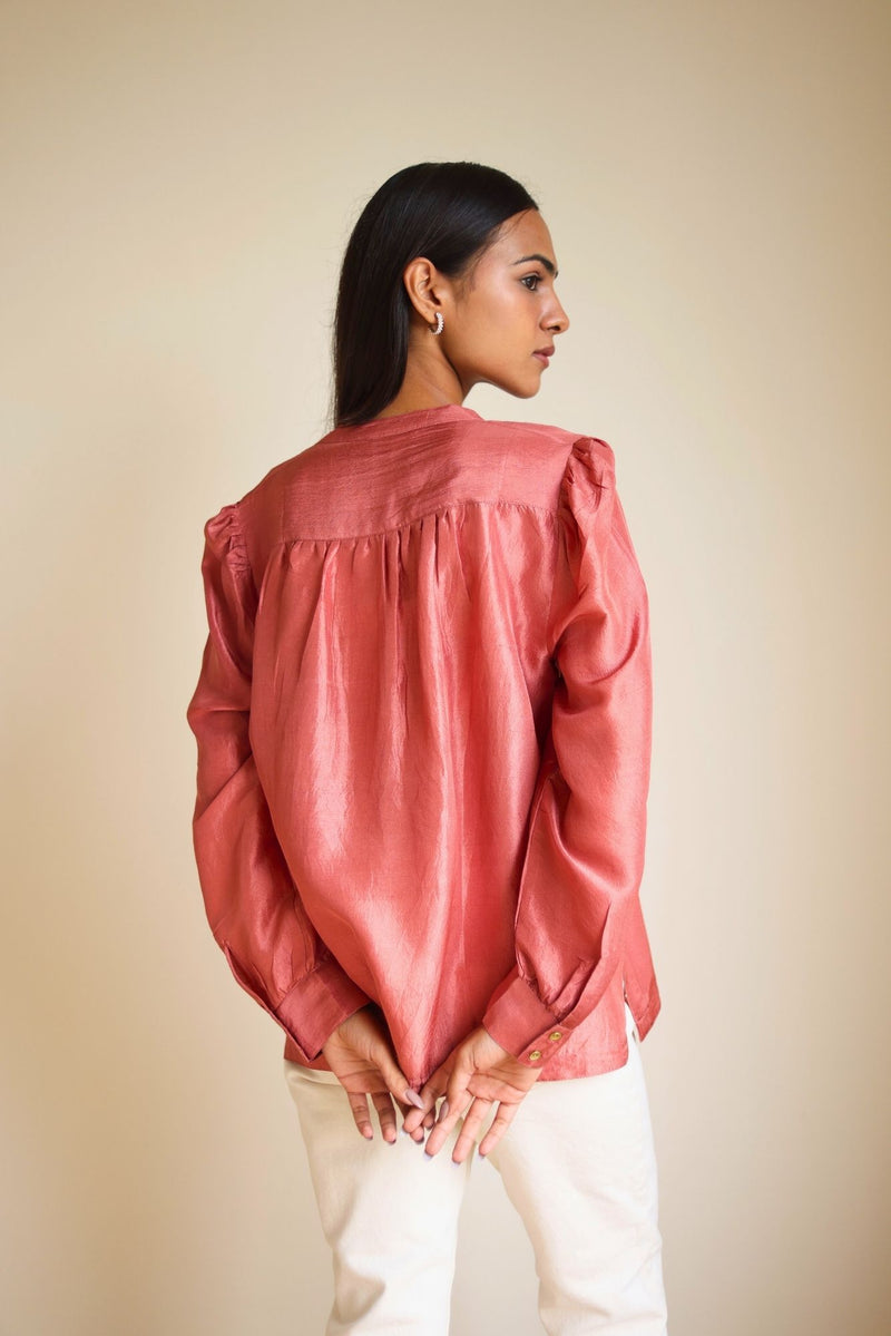 Freya Silk Coral Top