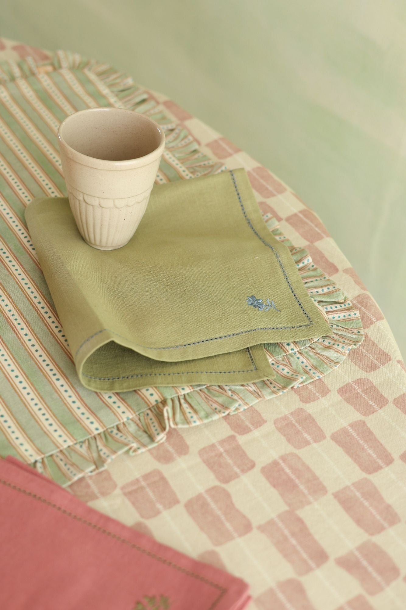 Echo Rose Cotton Table Cover