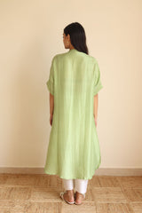 Luna Silk Mint Kurta