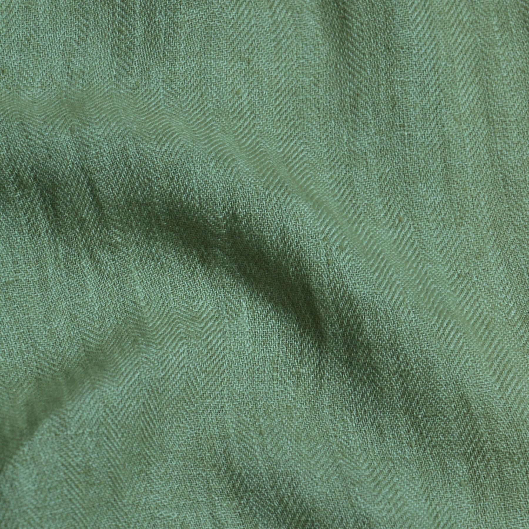 Eucalyptus Herringbone Linen Table Runner