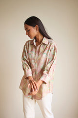 June Grove Linen Blush Shirt