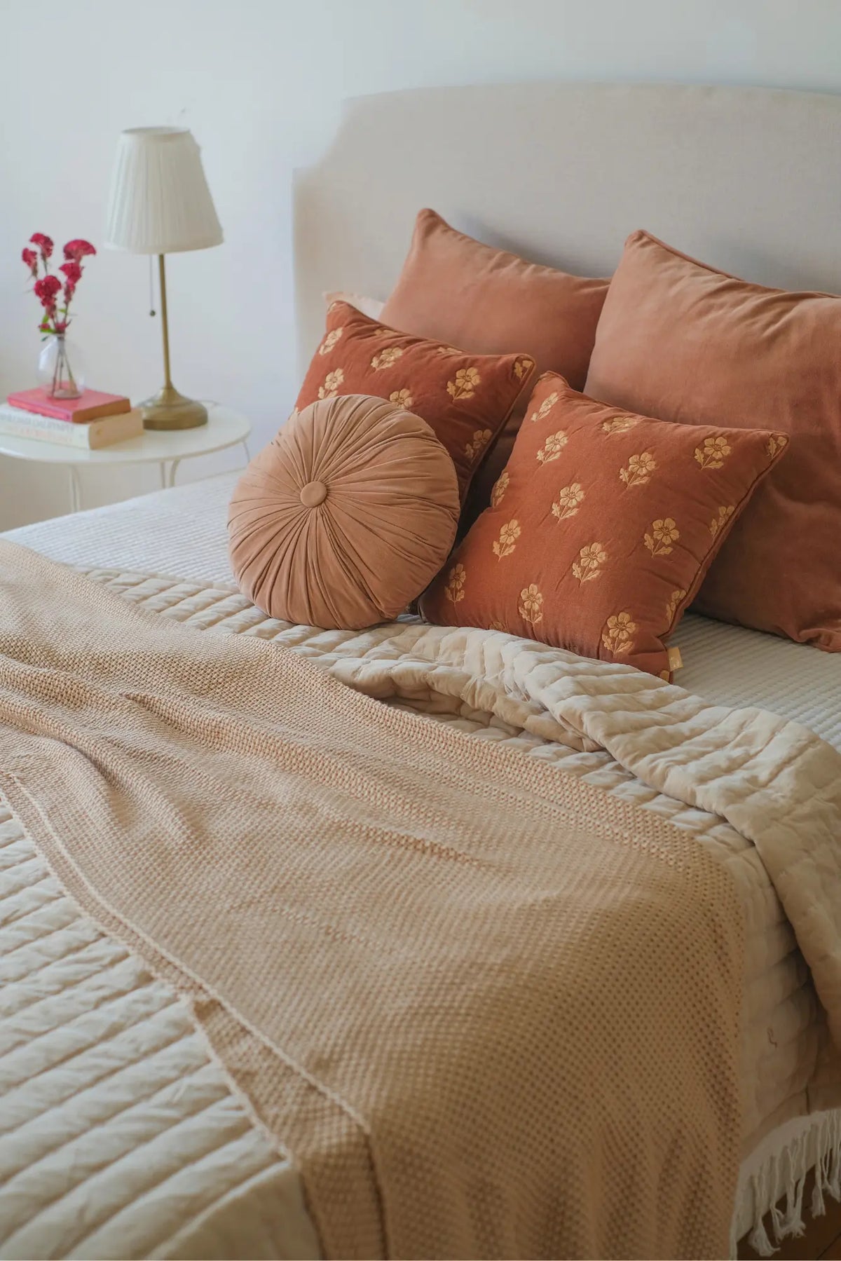 Beige Moss Knit Throw SanctuaryLiving