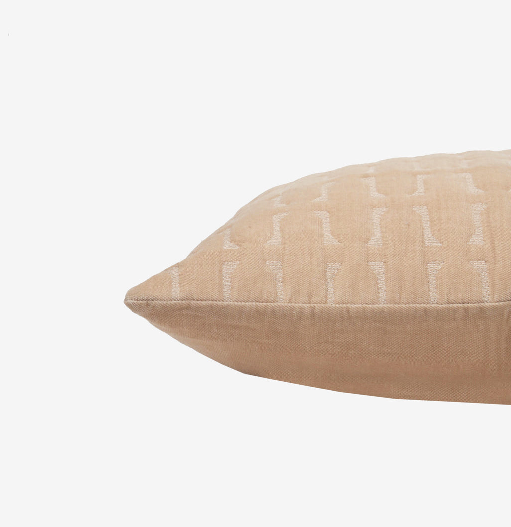 Twig Blush Embroidered Velvet Cushion Cover