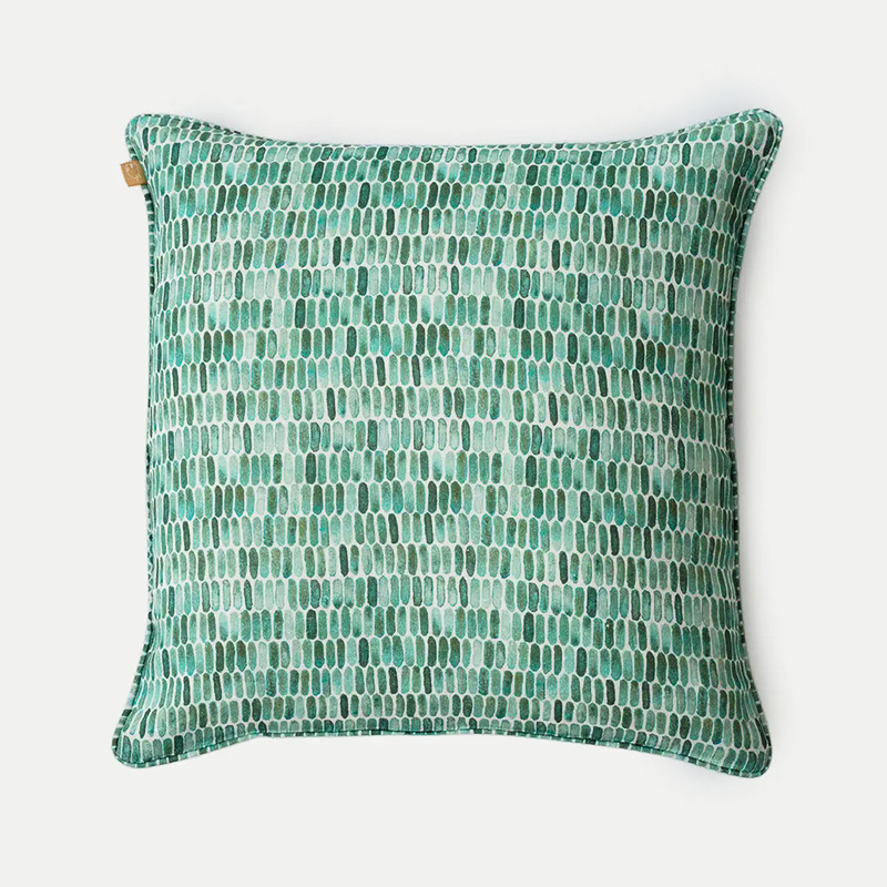 Speckle Teal Linen Cushion Cover