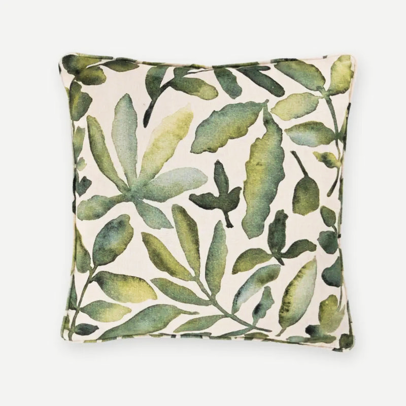 Flora Ivory Linen Cushion Cover