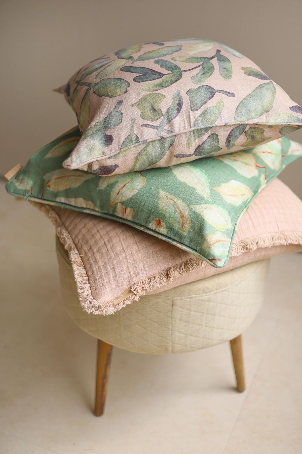 Grove Fern Linen Cushion Cover