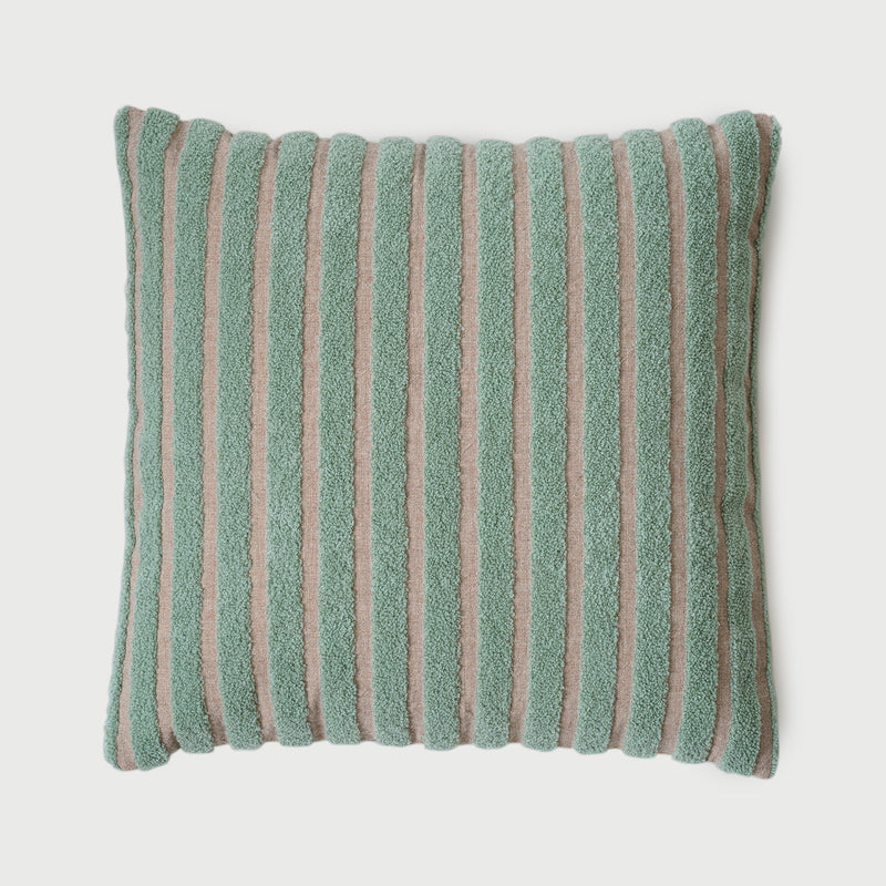 Striped Green Cushion Cover