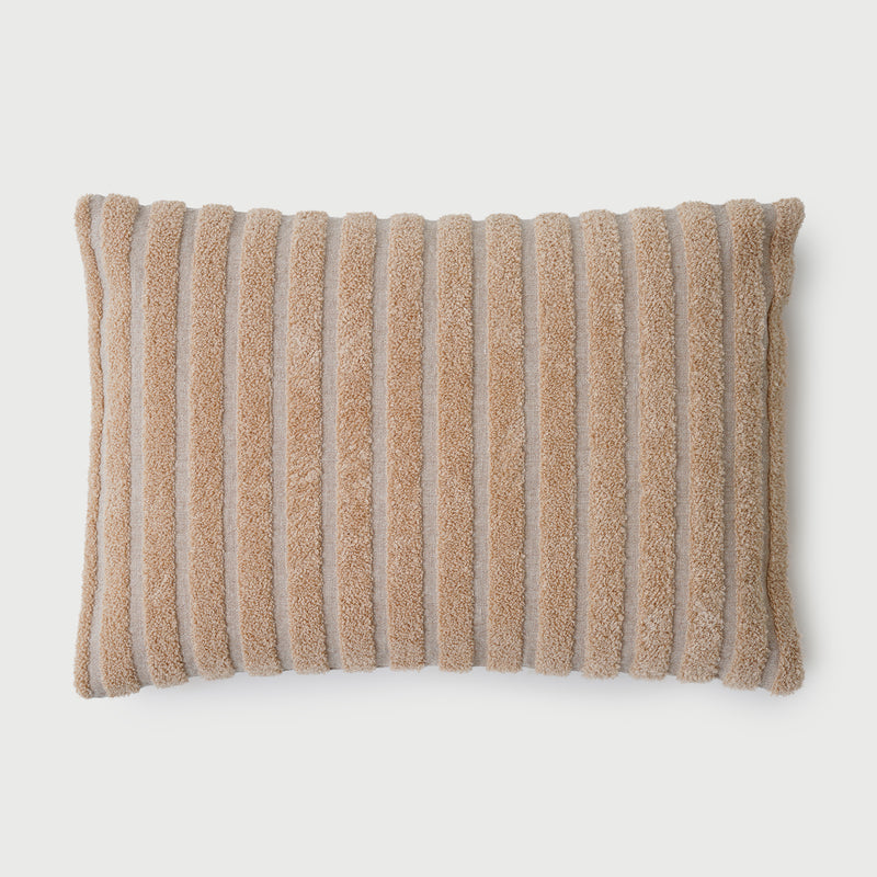 Striped Blush Oblong Cushion Cover