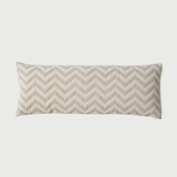 Chevron Brown Lumbar Cushion Cover